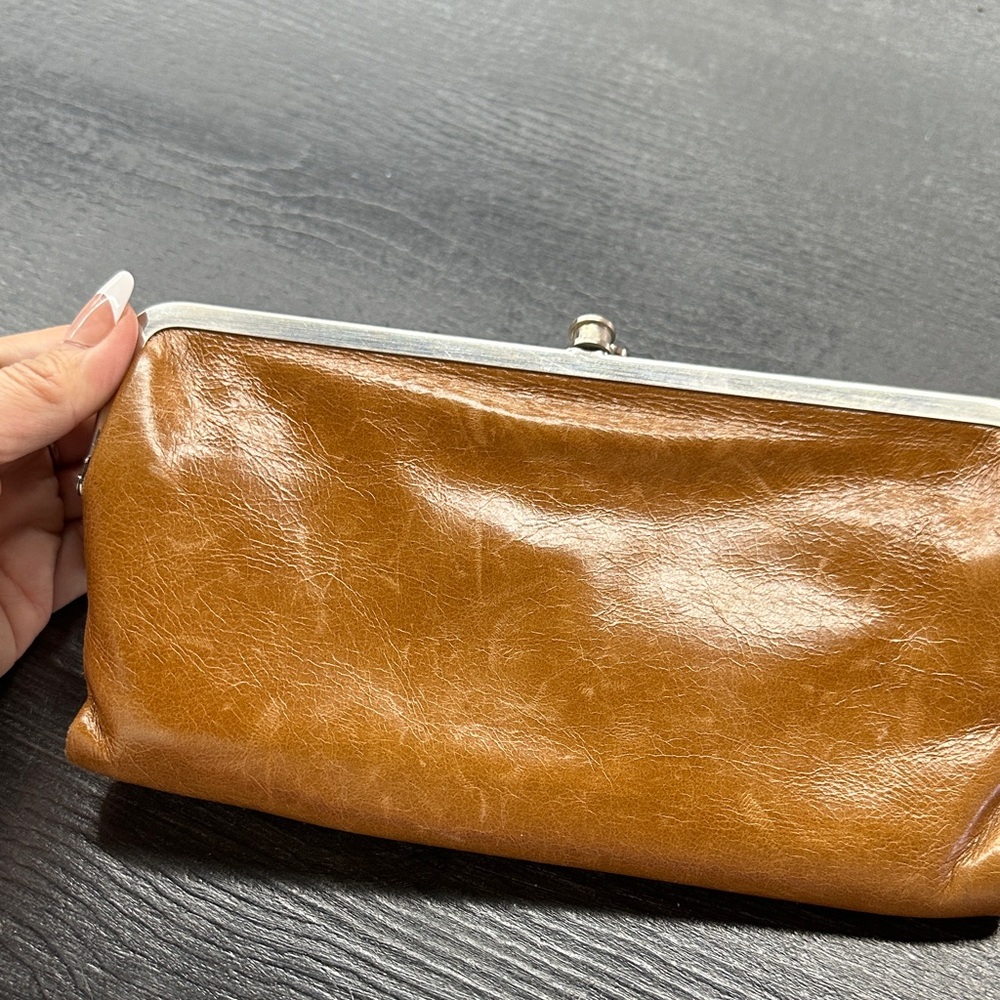 Hobo Brown Leather Clutch